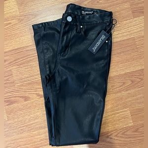 BLANK NYC Vegan Leather Pants in black